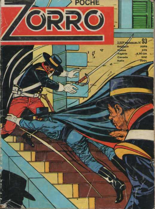 Scan de la Couverture Zorro SFPI Poche n 93